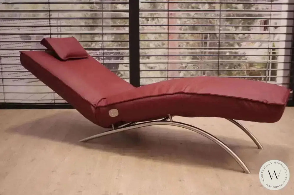 Jonas Relaxliege P4 elektrisch mit Akku Leder A Soft Lipstick Koinor