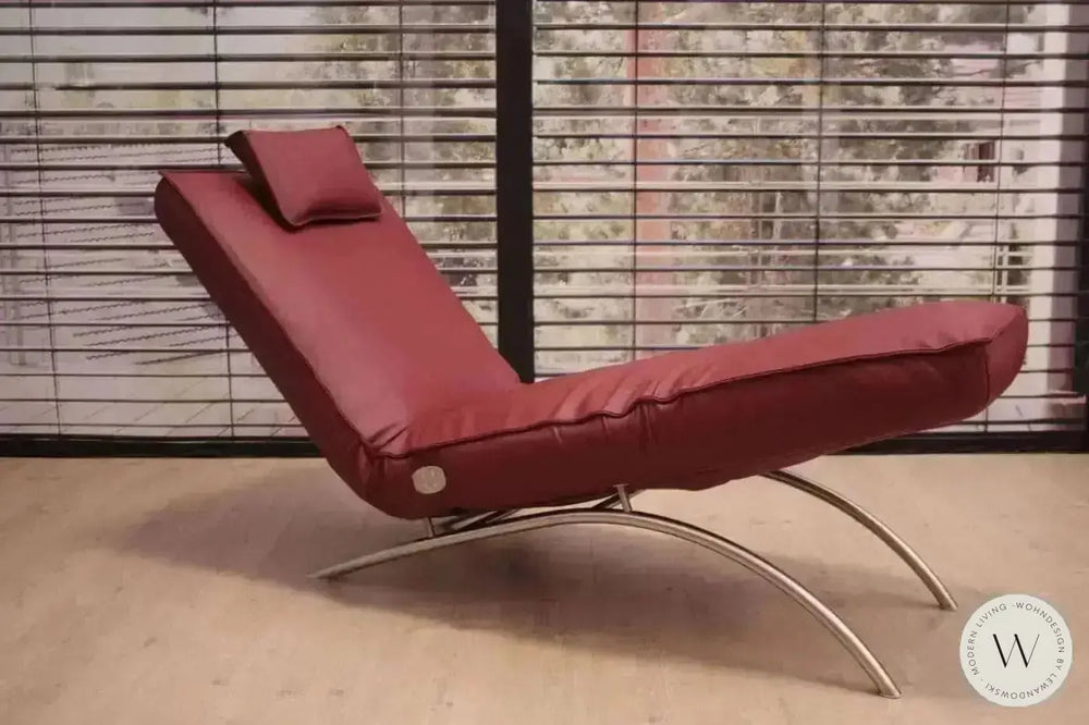 Jonas Relaxliege P4 elektrisch mit Akku Leder A Soft Lipstick Koinor