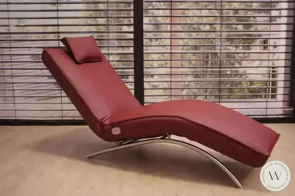 Jonas Relaxliege P4 elektrisch mit Akku Leder A Soft Lipstick Koinor