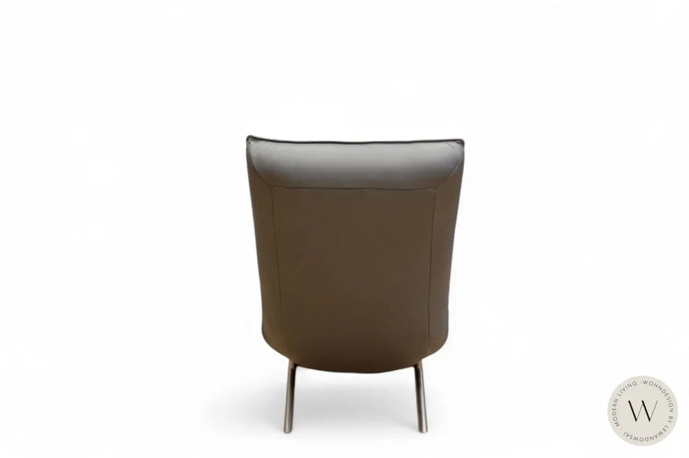 Jonas Relaxliege inkl. Nackenkissen in Leder A Soft platin Koinor