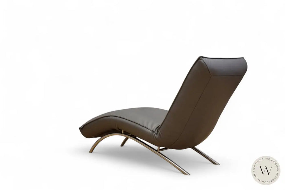 Jonas Relaxliege inkl. Nackenkissen in Leder A Soft platin Koinor