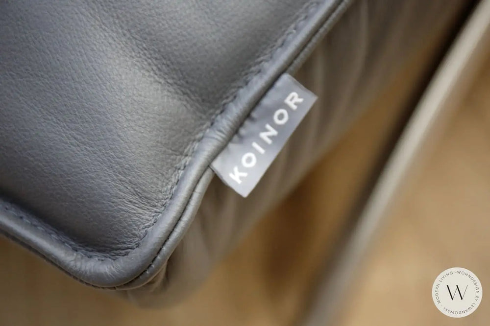 Jonas Relaxliege inkl. Nackenkissen in Leder A Soft platin Koinor