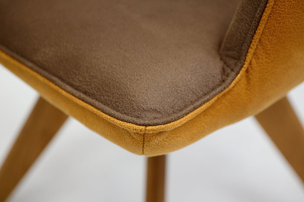 4 Esszimmerstühle Modell 1250 S4VX in Mikrofaser Zenit Koinor