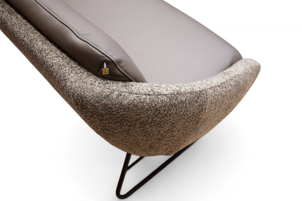 Modell Boneo inkl. 3 Stühle in Leder B Bull carbone Koinor