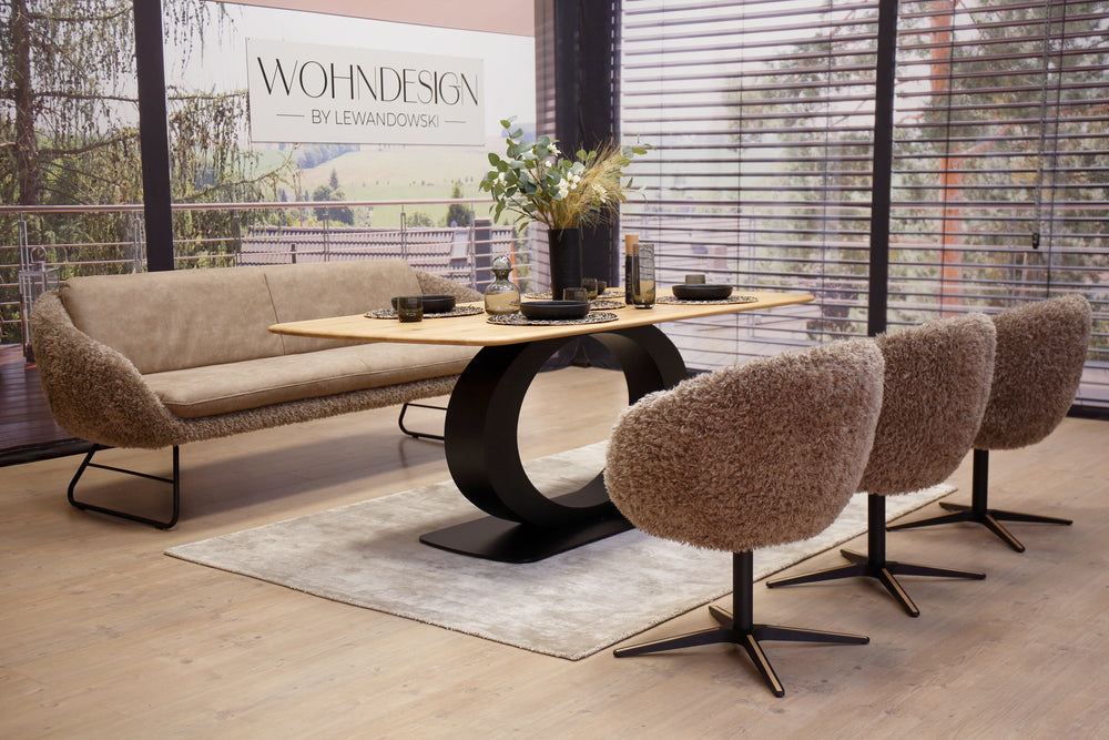 Modell Boneo inkl. 3 Stühle in Mikrofaser Bison Koinor