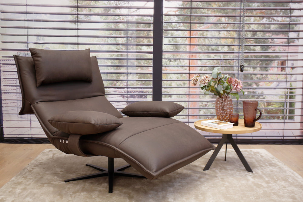 Modell Edit inkl. Akku & 3 Kissen in Leder A India schoko Koinor