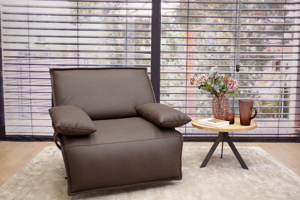 Modell Edit inkl. Akku & 3 Kissen in Leder A India schoko Koinor