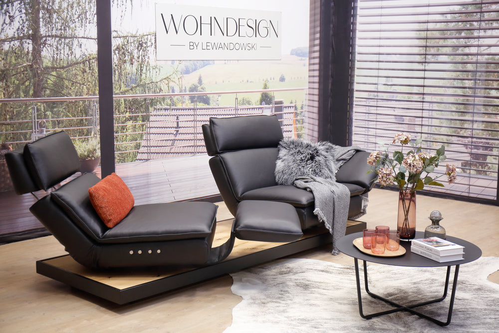 Modell Edon mit Metallrahmen in Leder D Gaucho toro