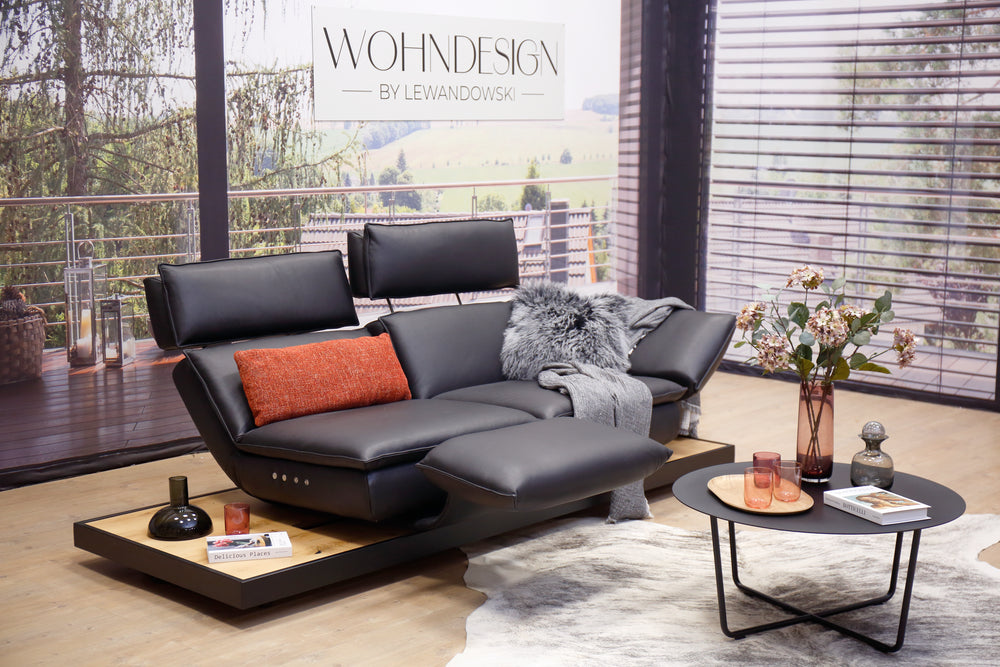 Modell Edon mit Metallrahmen in Leder D Gaucho toro