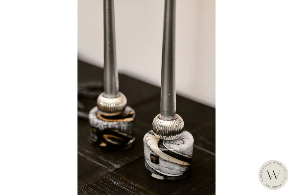 Kerzenhalter TWINS Stone Marble Baobab Collection