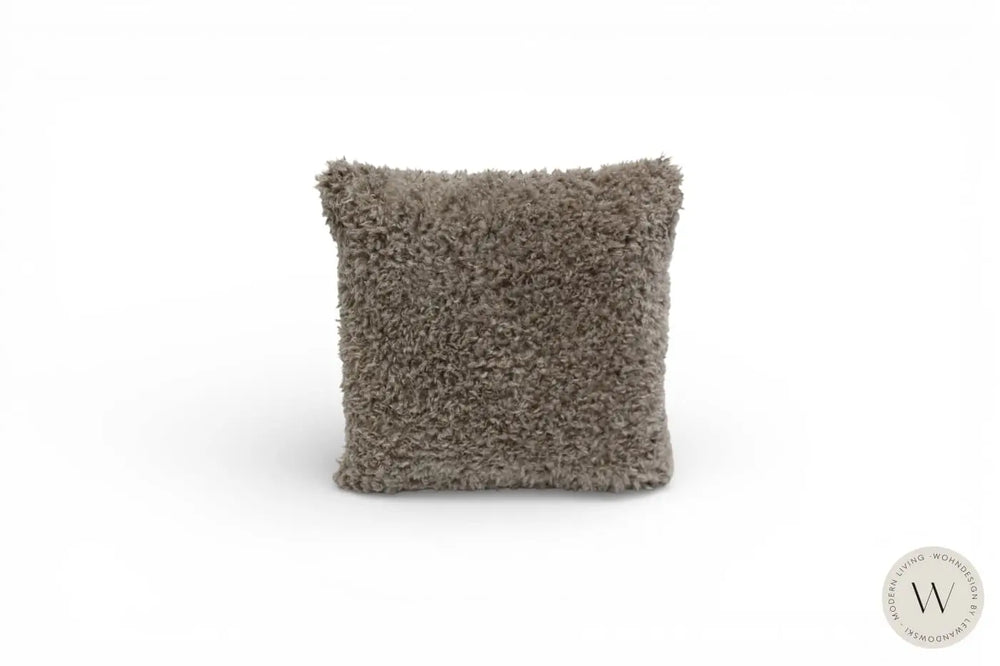 Kissen Fluffy Farbe taupe (groß) WOHNDESIGN by Lewandowski