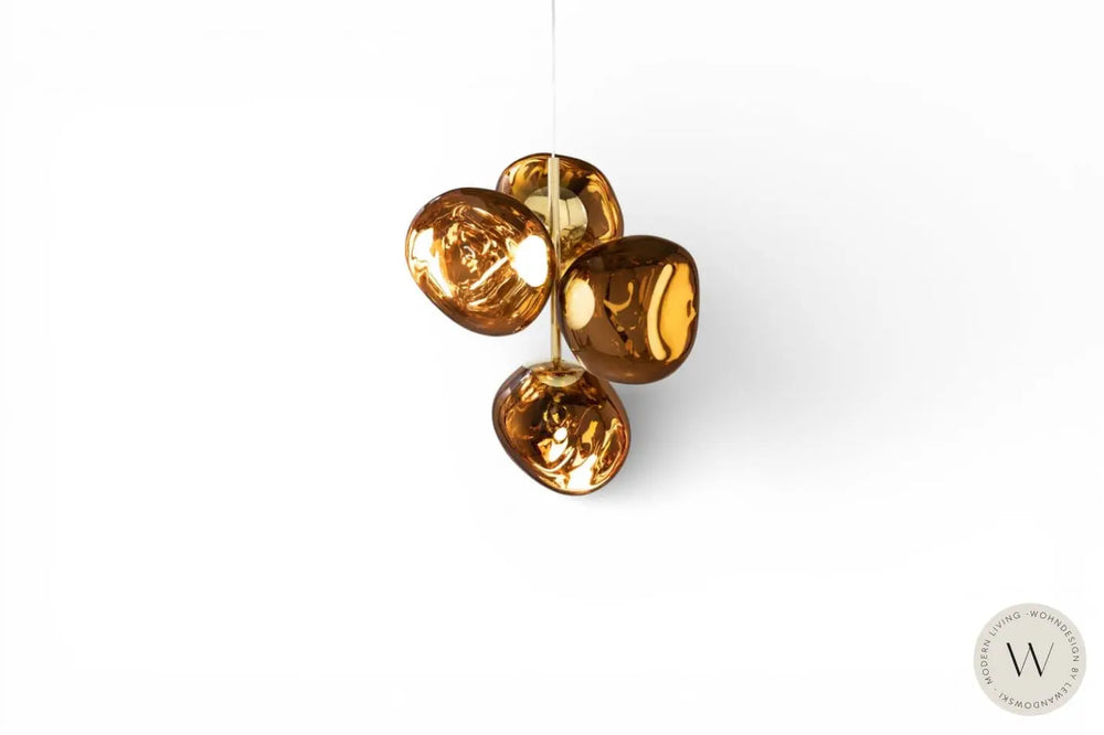 Melt Mini Chandelier gold Tom Dixon