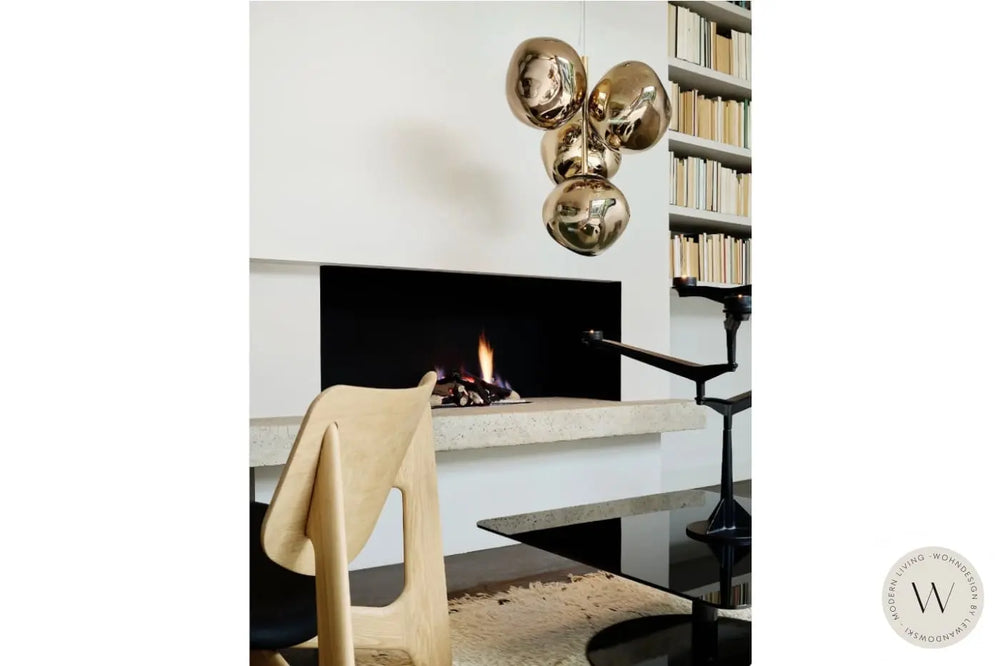 Melt Mini Chandelier gold Tom Dixon