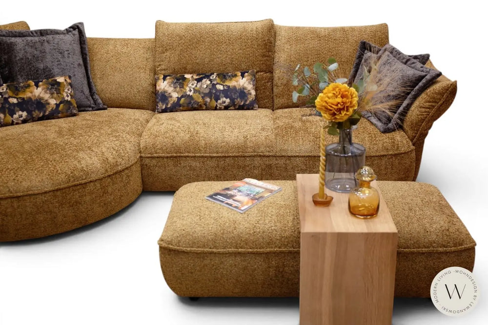 Modell Abby ink. Hocker in Stoff Venga (Ecke links) Koinor