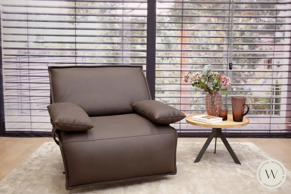 Modell Edit inkl. Akku & 3 Kissen in Leder A India schoko Koinor
