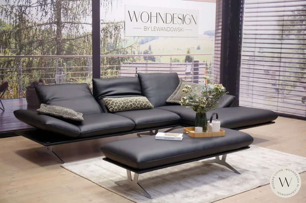 Modell Francis in Leder B Bull nero (Ecke rechts) Koinor