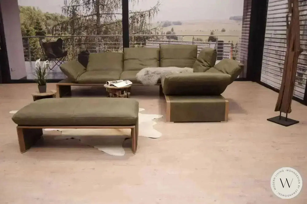 Modell Harriet Eckgarnitur in Leder A India verde Koinor