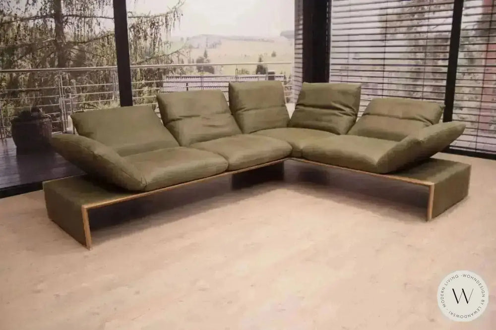 Modell Harriet Eckgarnitur in Leder A India verde Koinor