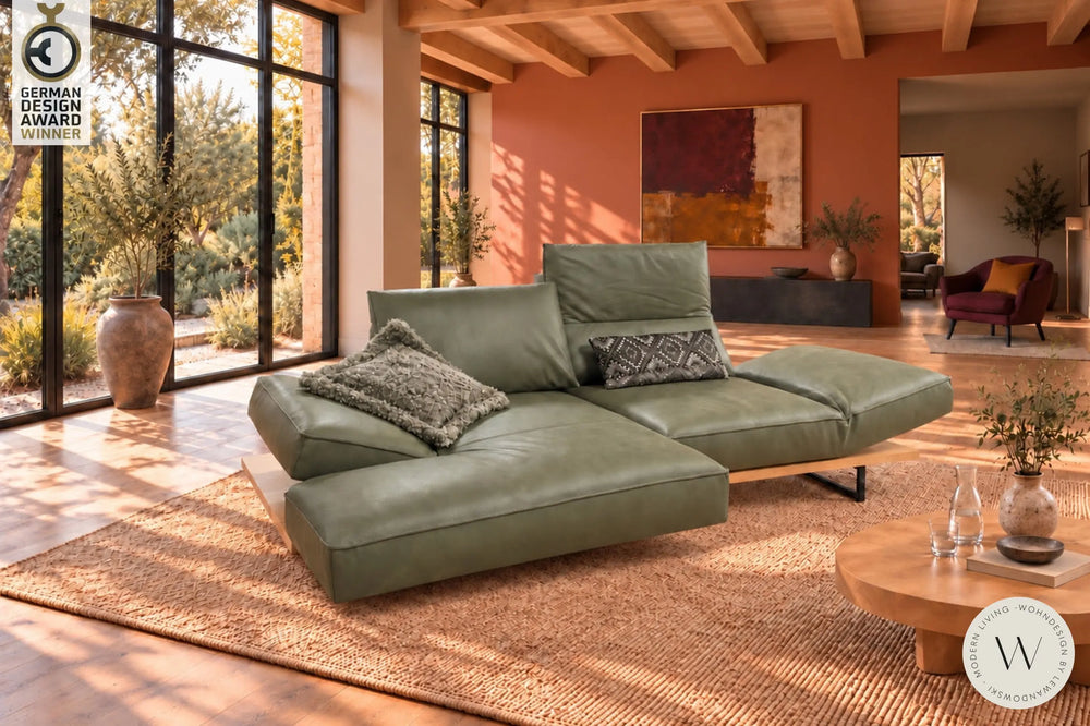 Modell Phönix Sofa in Leder A India verde Koinor