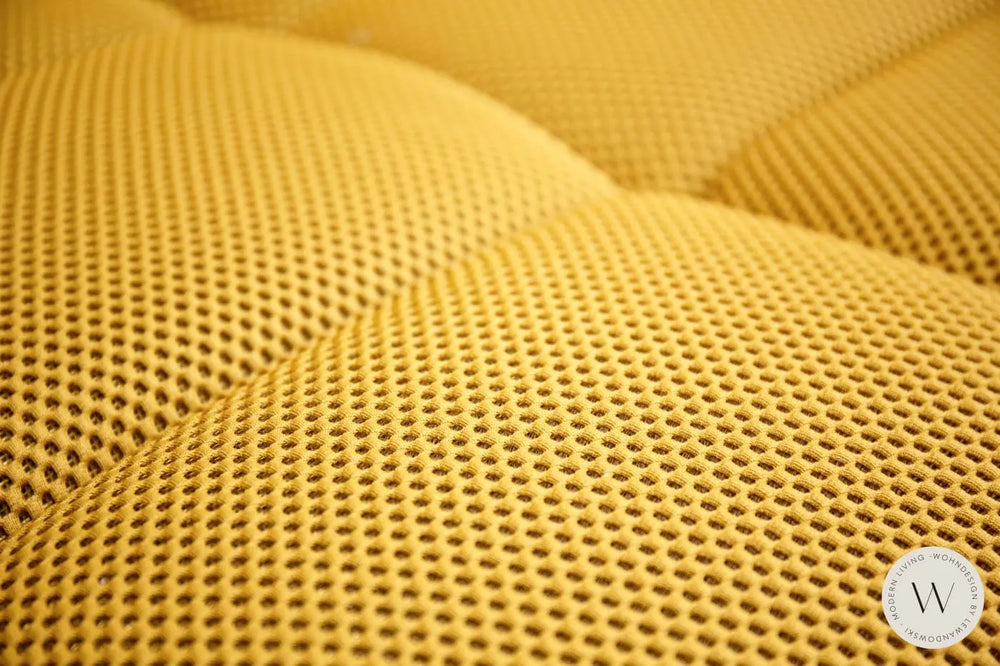 Modell Temple inkl. Sitztiefenverstellung in Stoff Tecno mustard designwerk