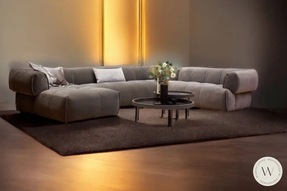 Modell Vivo Eckgarnitur in Stoff Ashgrey * Abverkauf * ES brand