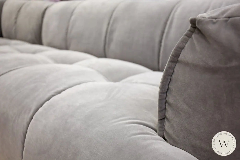 Modell Vivo Eckgarnitur in Stoff Ashgrey * Abverkauf * ES brand