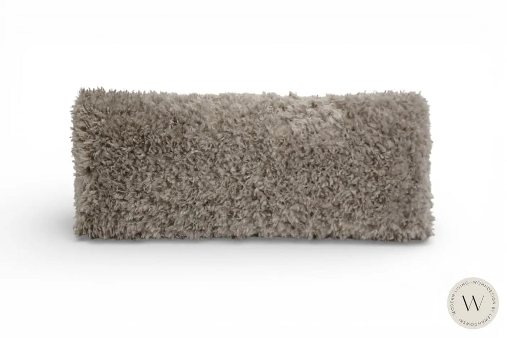 Nierenkissen Fluffy Farbe taupe (groß) WOHNDESIGN by Lewandowski