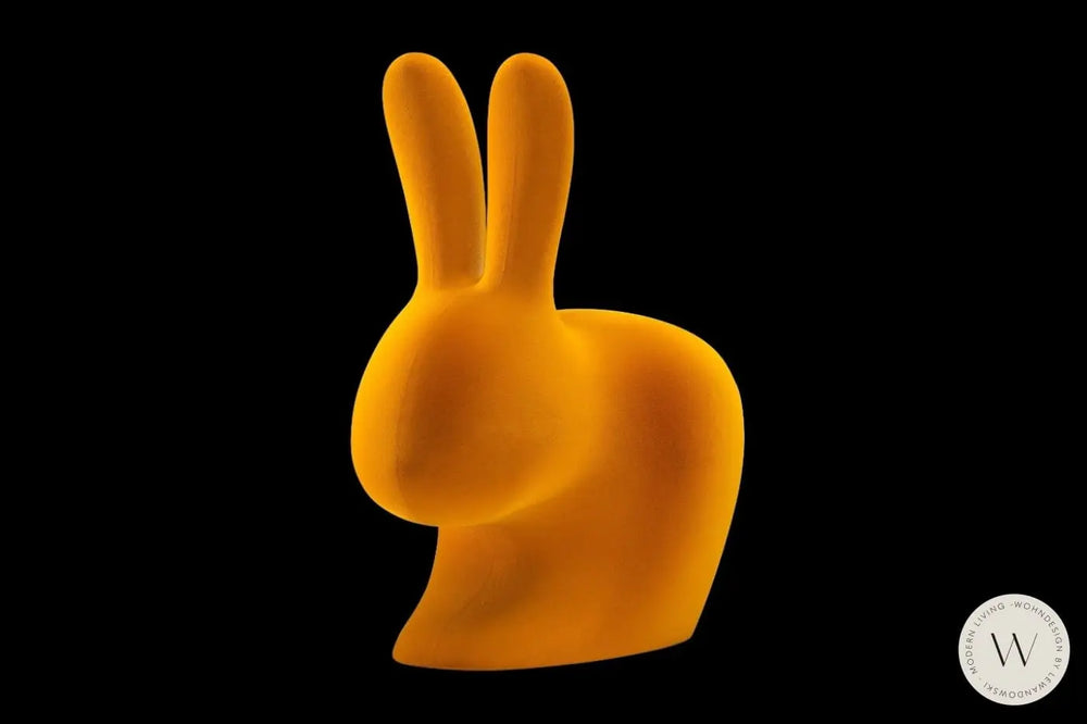 Rabbit Chair Velvet Finish light blue qeeboo