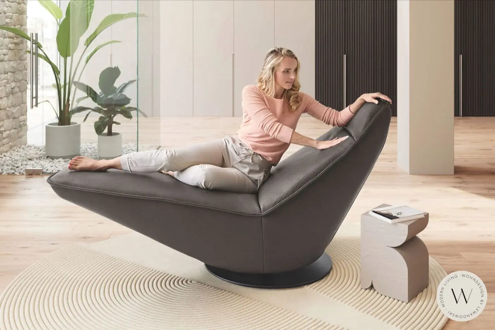 Relaxliege Joca in Leder A India schoko Koinor