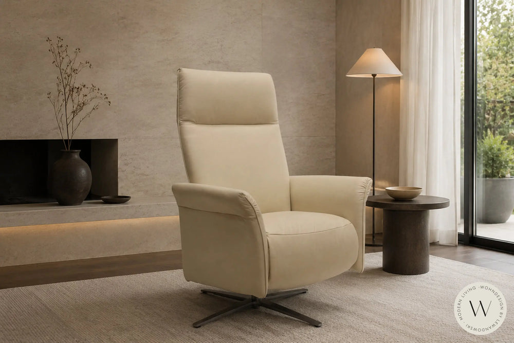 Relaxsessel 7305 in Leder Casay 32 K+W Silaxx