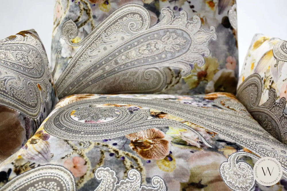 Relaxsessel Baboo in Stoff Paisley umbra Bullfrog