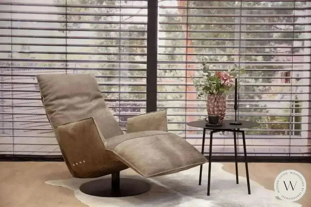 Relaxsessel Modell Baboo 170F in Leder Crazy nubuk schoko Bullfrog