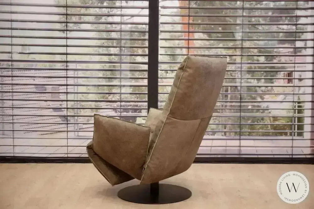 Relaxsessel Modell Baboo 170F in Leder Crazy nubuk schoko Bullfrog