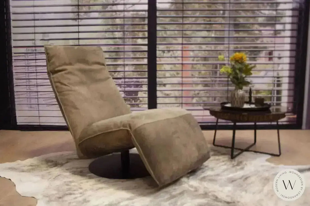 Relaxsessel Modell Baboo 173F inkl. Akku  Leder Crazy nubuk Bullfrog