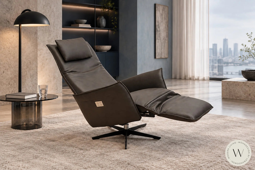 Relaxsessel Star inkl. Akku & Kissen in Leder B Bonito noce Koinor