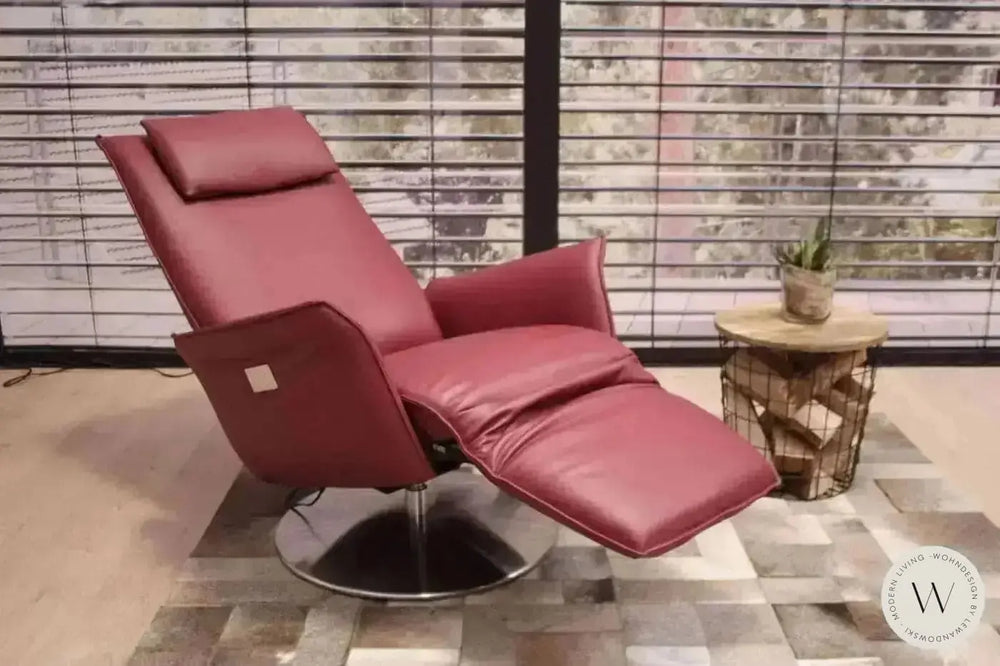 Relaxsessel Star mit motorischer Verstellung in Leder A Soft Lipstick Koinor