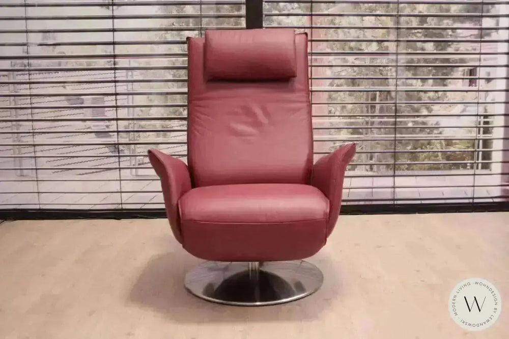 Relaxsessel Star mit motorischer Verstellung in Leder A Soft Lipstick Koinor