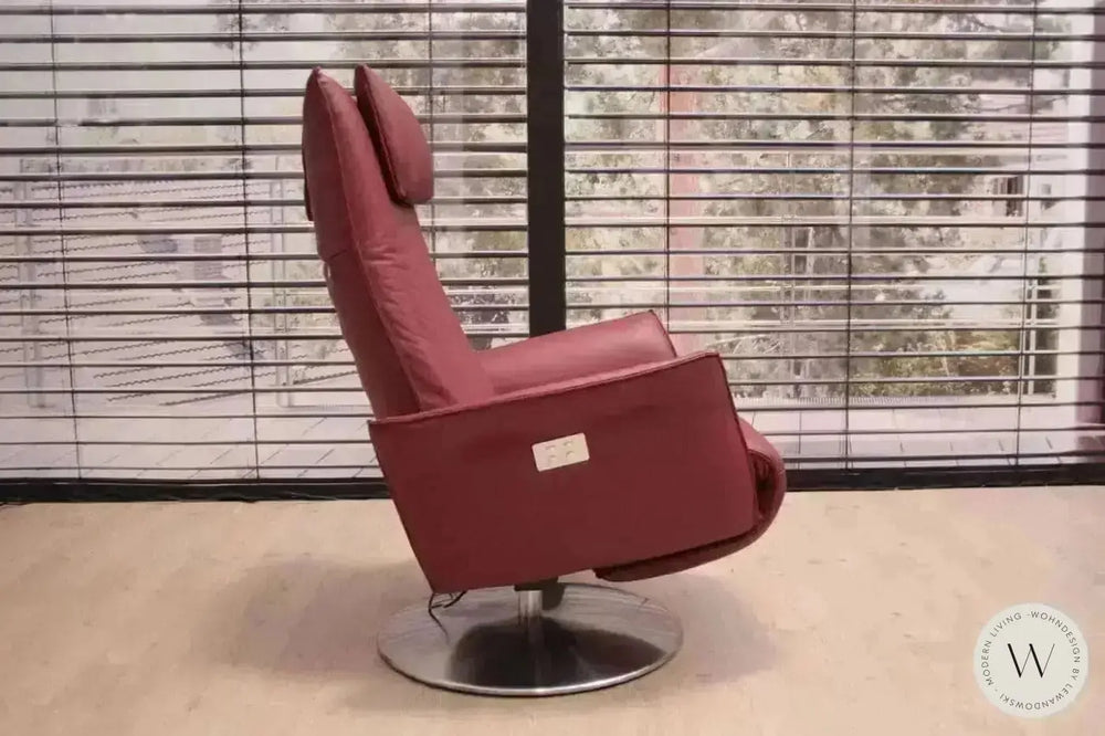 Relaxsessel Star mit motorischer Verstellung in Leder A Soft Lipstick Koinor