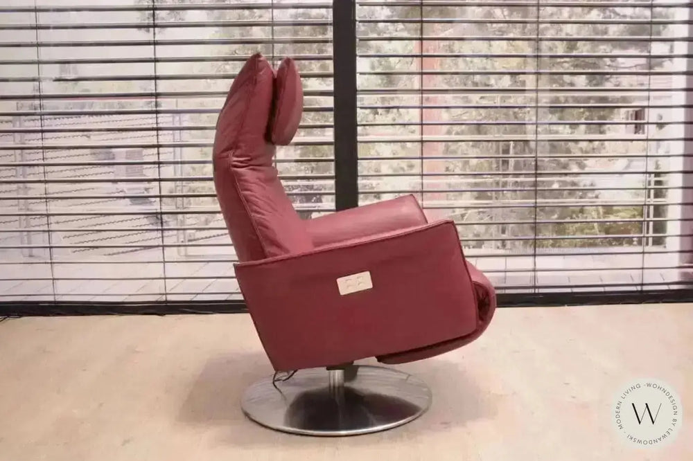 Relaxsessel Star mit motorischer Verstellung in Leder A Soft Lipstick Koinor