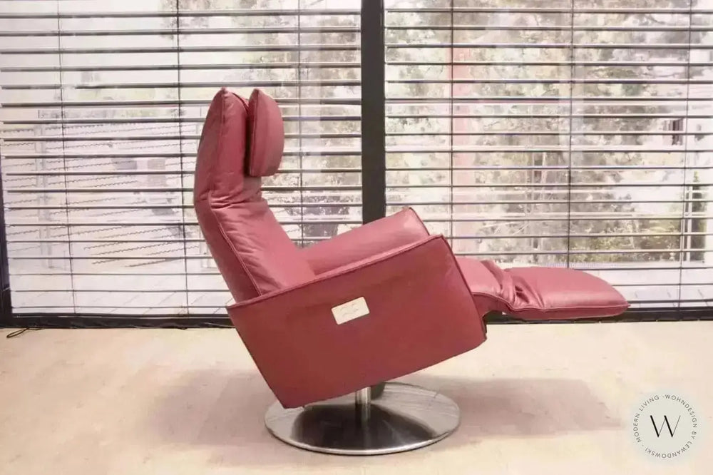 Relaxsessel Star mit motorischer Verstellung in Leder A Soft Lipstick Koinor