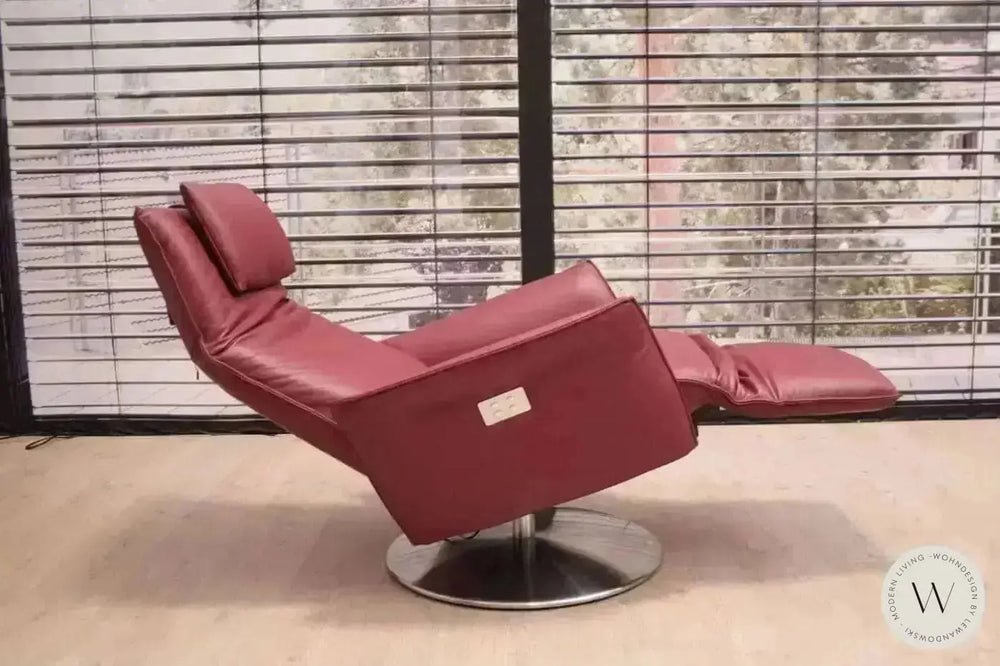 Relaxsessel Star mit motorischer Verstellung in Leder A Soft Lipstick Koinor