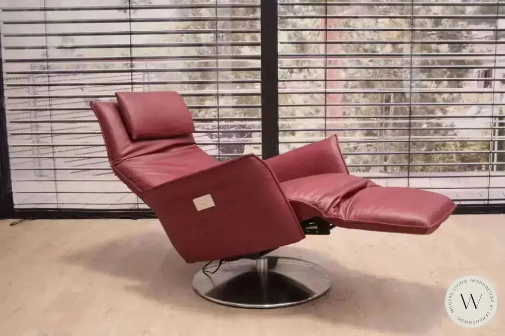 Relaxsessel Star mit motorischer Verstellung in Leder A Soft Lipstick Koinor