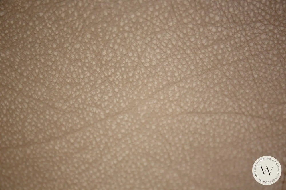 Sessel Blobb.De Luxe inkl. Hocker in Leder Rhino beigegrau Bullfrog