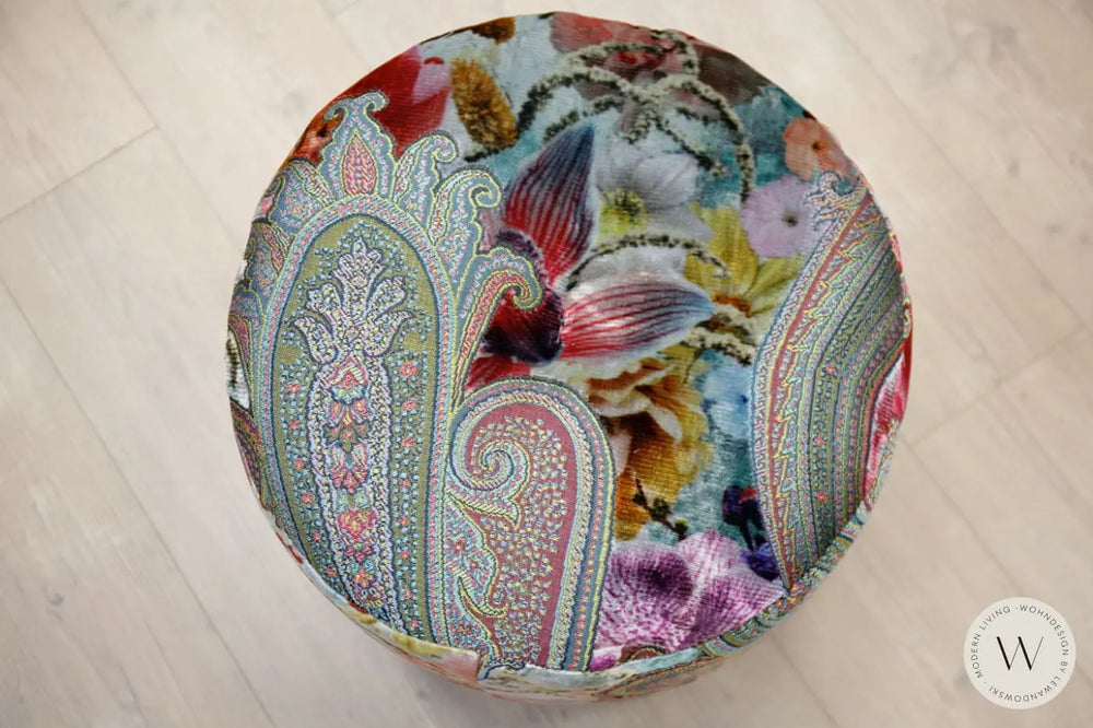 Sessel Blobb.De Luxe inkl. Hocker in Stoff Paisley Bullfrog