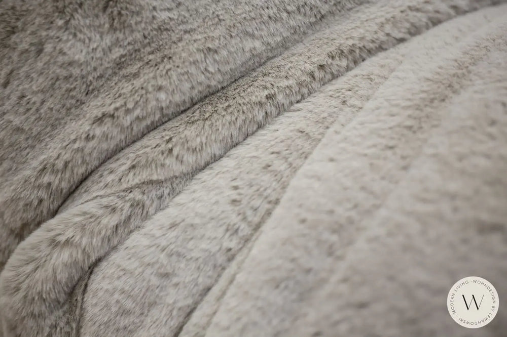 Sessel / Liege Modell ECKfrog in Stoff Fuzzy beigegrau Bullfrog