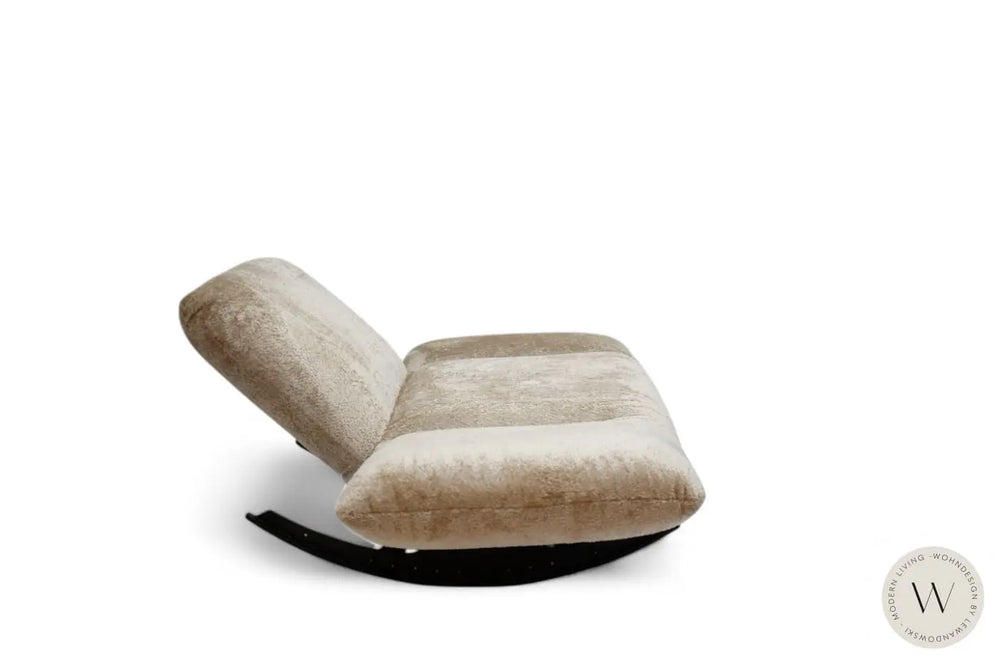 Sessel / Liege Modell ECKfrog in fine Stoff Cuddly creme Bullfrog