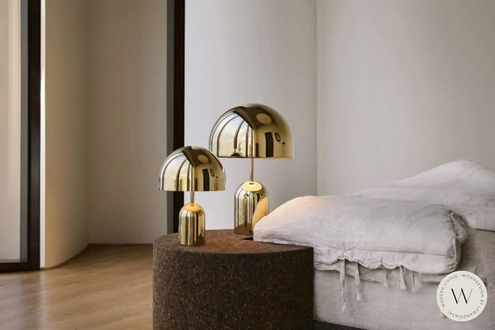 Tischleuchte BELL portable gold