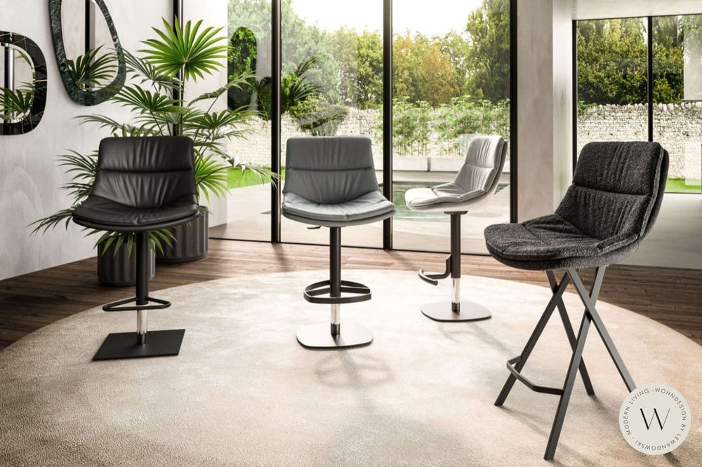 Barhocker Modell Coco (höhenverstellbar) in Stoff Corda Ozzio®Italia