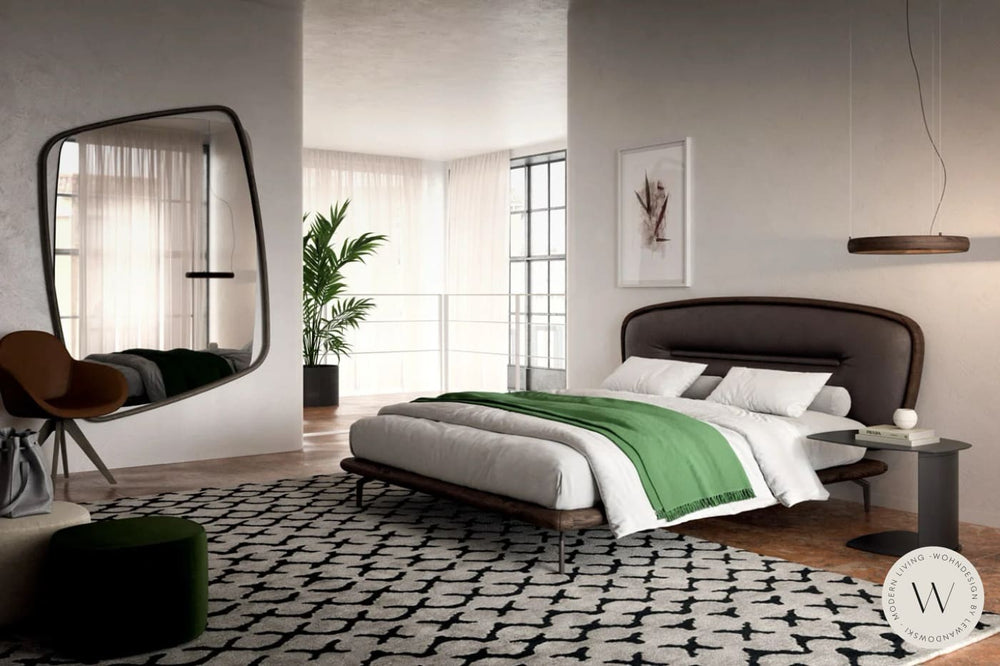 Beistelltisch Modell ZOOM in Bronze MT97 und Platte in PW96 Ozzio®Italia