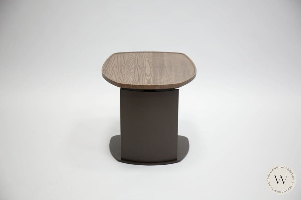Beistelltisch Modell ZOOM in Bronze MT97 und Platte in PW96 Ozzio®Italia